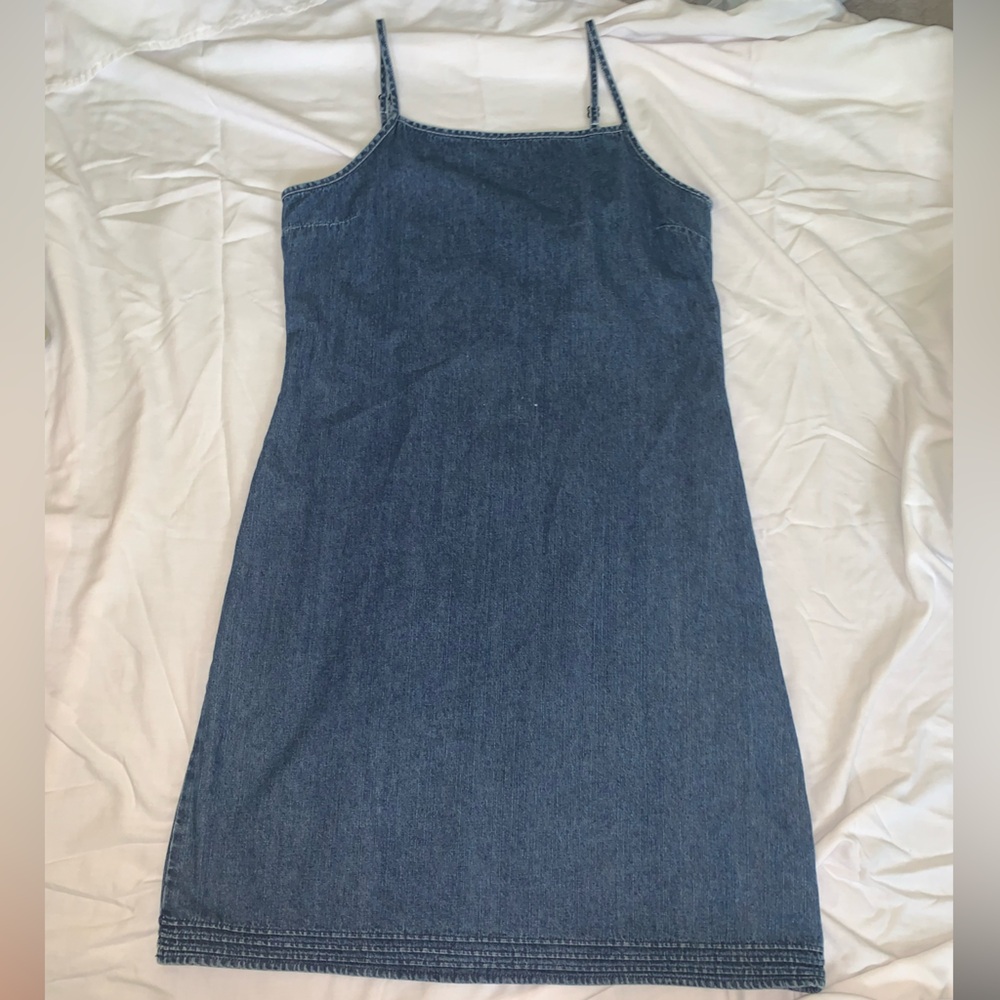 only navy denim dress